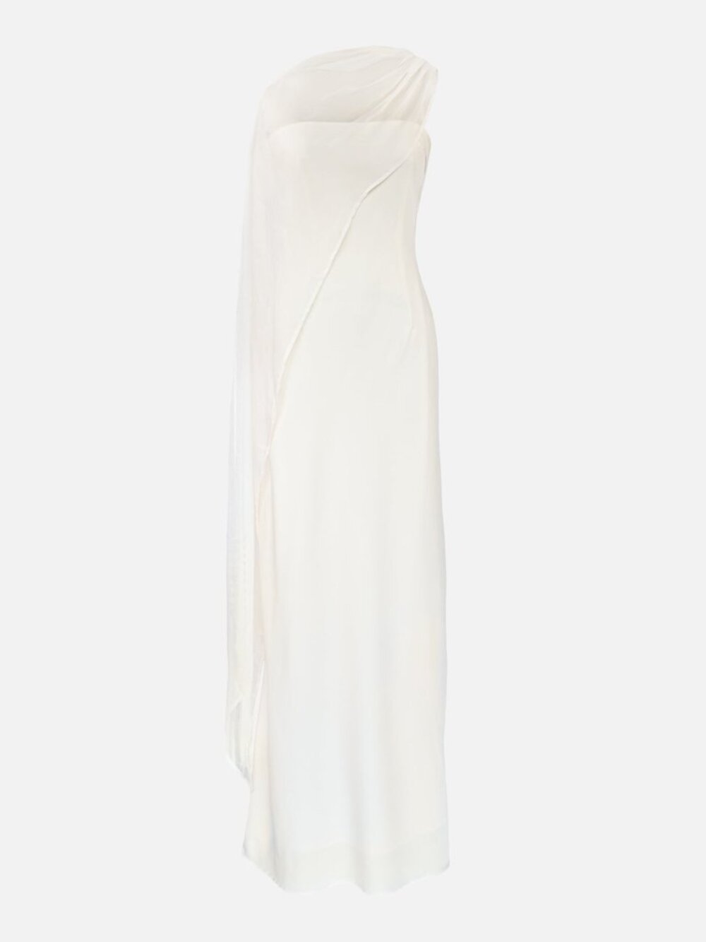 Yellow The Label Vitoria Cape Dress Ivory Size M - Picture 2 of 5